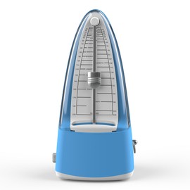 Macaron Blue Mechanical Metronome Simple Shape Accurate Time Clear Sound with Accent Bell Suitable for Piano, Violin, Ukulele, etc