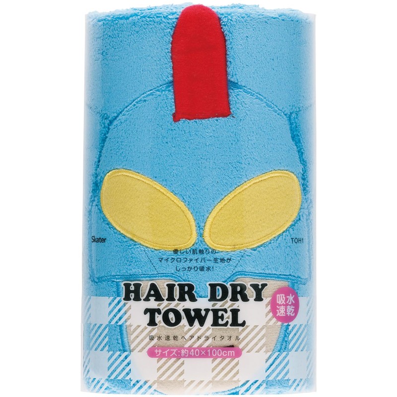 Skater TOH1 Absorbent and Quick Drying Hair Towel, Crayon Shin-chan,