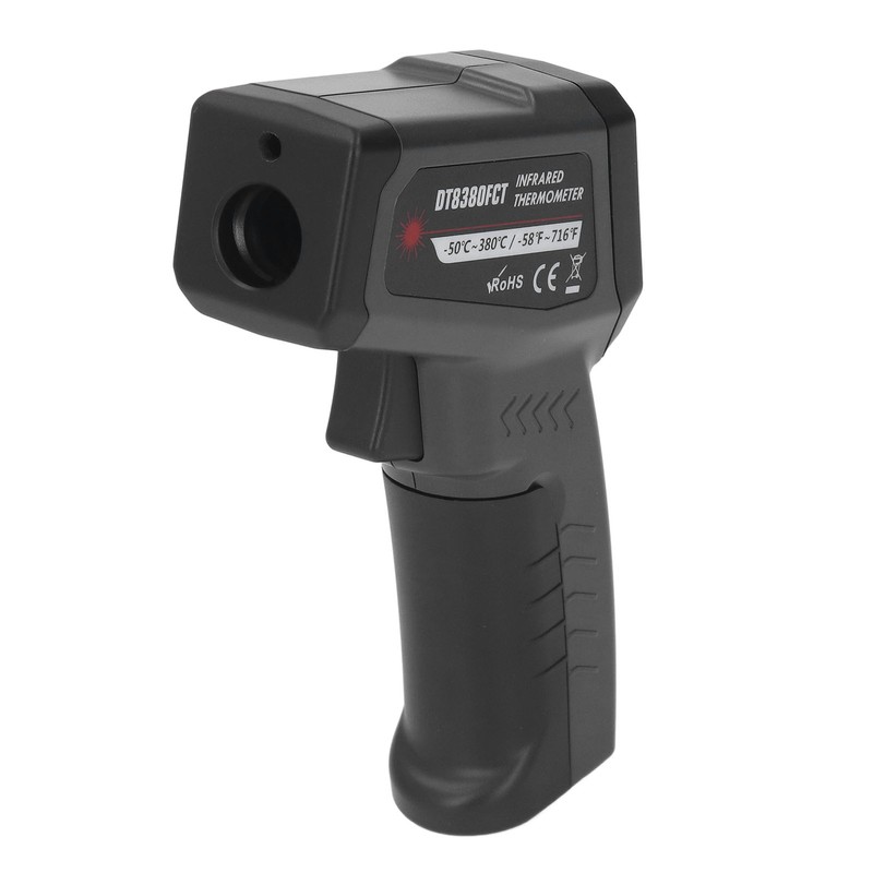 Infrared Thermometer for Cooking Food Temperature Gun Adjustable 12:1 Emissivity