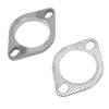 2PCS 2 Bolt 2.5in Exhaust Flange Connection Kit Stainless Steel