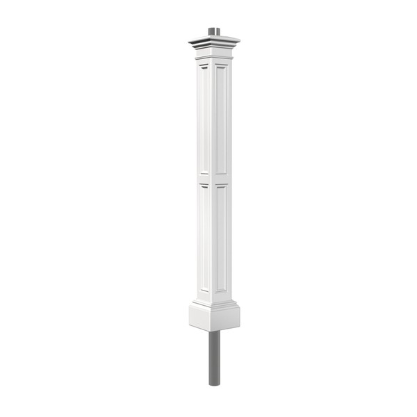 Mayne 5836-WH Liberty Outdoor Lamp Post, 9.5x9.5, White