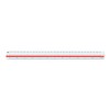 Aristo Triangular Three-Edged Scale 30 cm White Plastic for Technical
