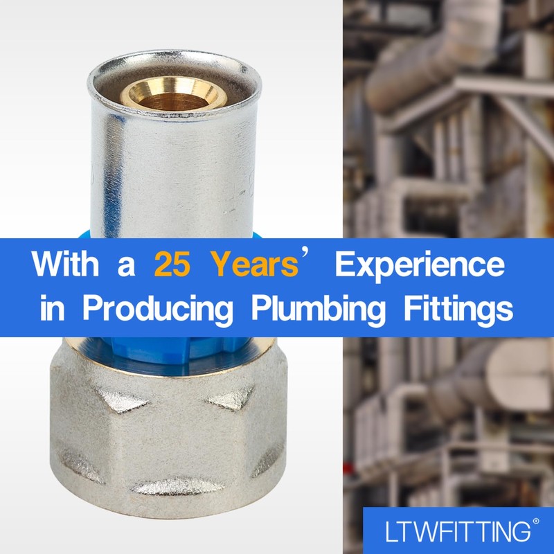 LTWFITTING Press Fitting with 1/2 Inch Female Thread for Pipe