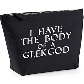 Hippowarehouse I have the body of a geek god printed make up cosmetic wash bag 18x19x9cm