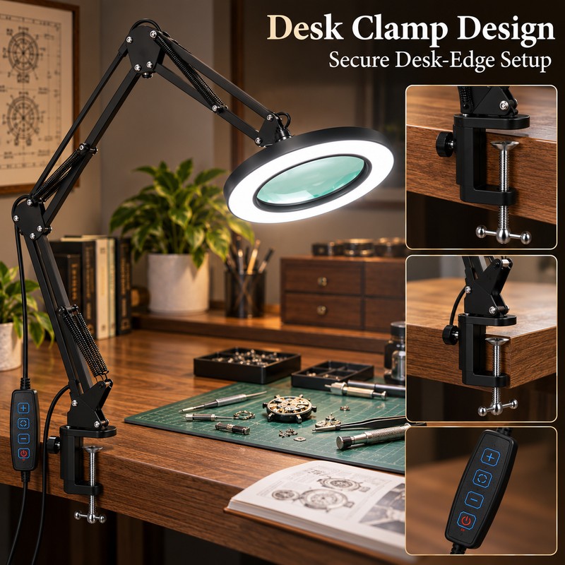 LED Magnifying Lamp for Precision Work – 72 LED USB