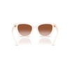 Coach Women's HC8418U Universal Fit Butterfly Sunglasses, Milky Cloud/Brown Gradient,