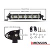 PICAA 7 inch 30W Slim Single Row LED Light Bar