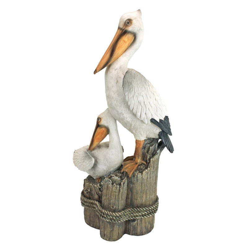 Design Toscano Coastal Decor Ocean's Perch Pelicans Garden Bird Statue,