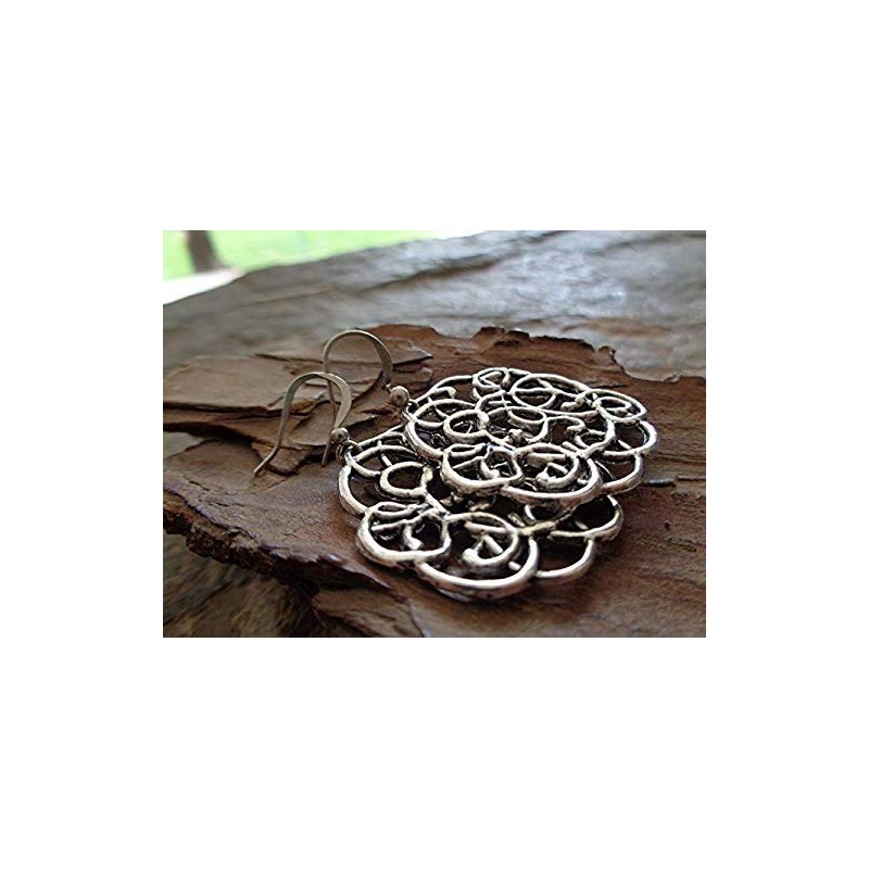 ABSTRAKT earrings with decorated ornament