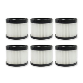 PUREBURG 49-90-1951 49-90-0160 Replacement Dry Filter Compatible with Milwaukee M18 0882-20 Compact Vacuum,6-Pack HEPA Dust Clean