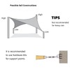 AsterOutdoor Sun Shade Sail Rectangle 16' x 16' UV Block