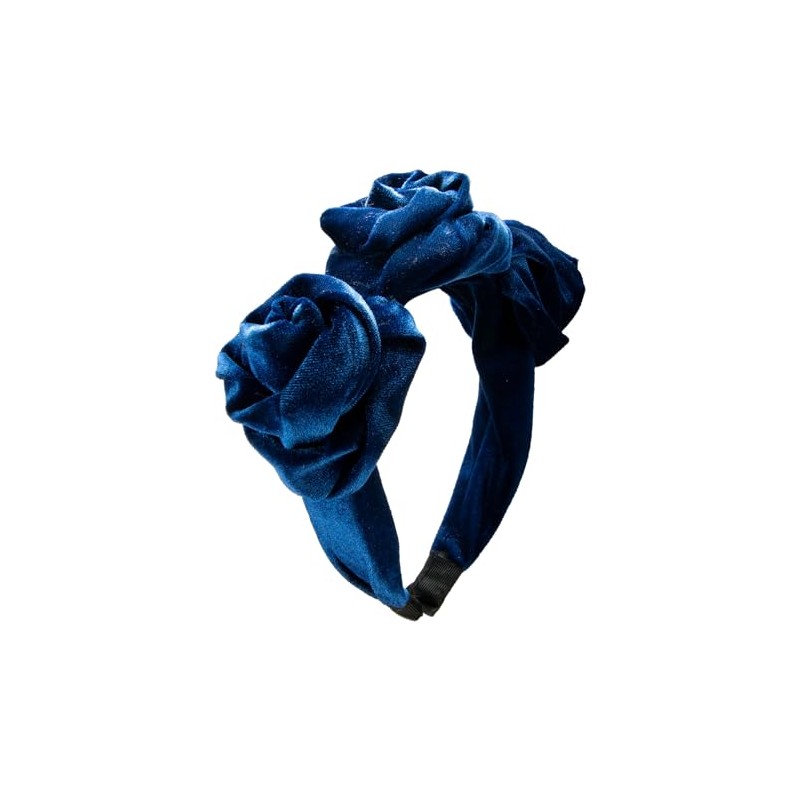 Alpenflüstern Costume Headband Velvet Braided Look Flowers – Women's Hair