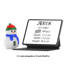 JEKCA Snowman 01S | Christmas Plastic Building Blocks | Age 14+
