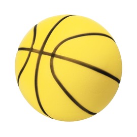 PATIKIL Silent Basketball Size 7 (9.5"), No Noise High-Density Foam Dribbling Indoor Basketball with Net Bag for Quiet Dribbling and Indoor Sport, Yellow