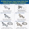 Shower Head Holder All Metal, Brass Adjustable Shower arm Bracket