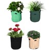 4Pcs Plant Growth Bag Felt Vegetables Flowers Growing Nursery Container