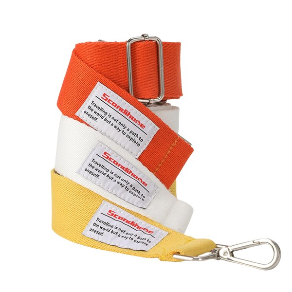 Adjustable shoulder bag strap, white