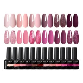 12pc Crystal Cat Eye Magnetic Gel Nail Polish 5ml Por Botell                                                                                          