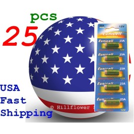 25 pcs X 23A A23 MN21 MN23 GP23 23AE 23GA Card 12V Alkaline Battery