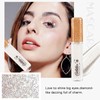HERBENJOY Glitter Shimmer Mascara, Long-Lasting Diamond Sparkle Water Base Lashes