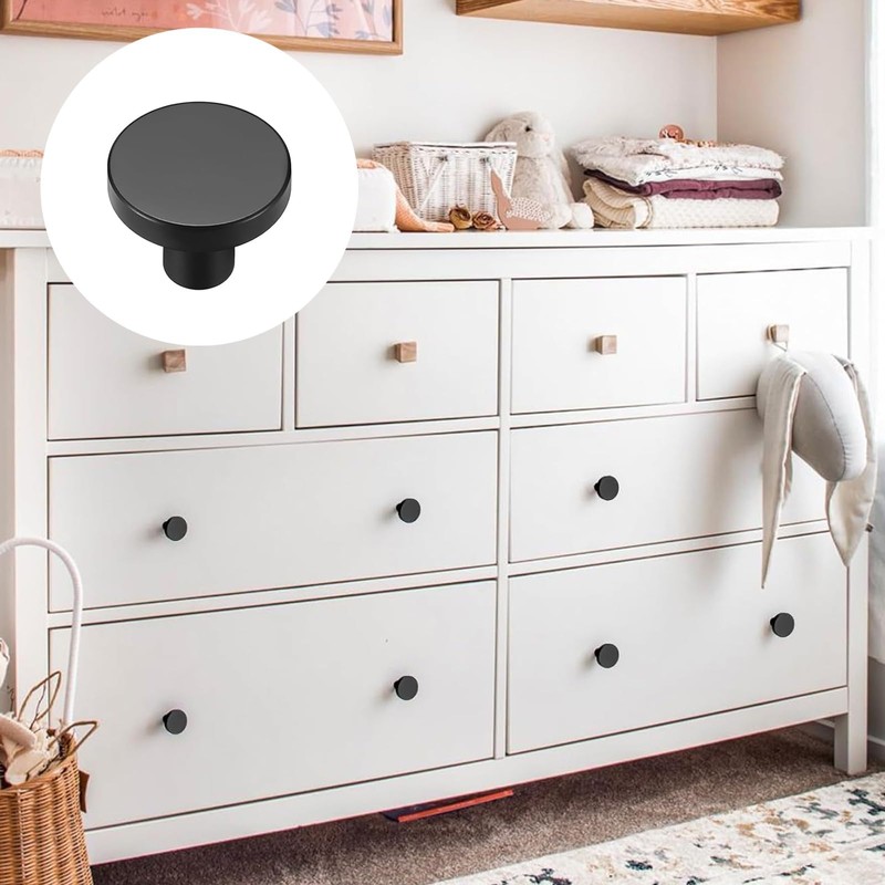 iguTrail Pack of 2 Furniture Knobs, 30 mm Cabinet Knobs,