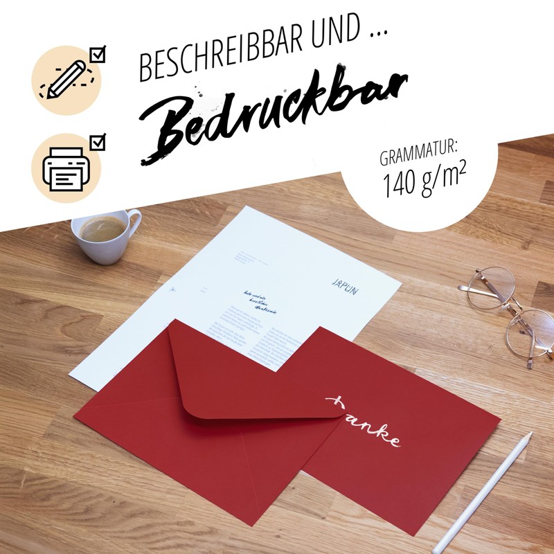 Japun Envelopes Pack of 100 DIN C5 220 x 156