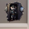 Train Conductor Mouse in Mouse Hole Decal - Mouse Hole