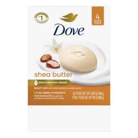 Dove Jabon De Baño Shea Butter Paquete Con 4