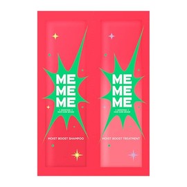 MEMEME Moist Boost Shampoo & Treatment, Single Enough Pillow, 0.7 fl oz (20 ml), Sulfate Free, Synthetic Coloring, Red Kiwi x Freesia Scent