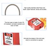 Safety Lockout Padlock, Lock Off Kit for Electrical Safety, Cable