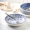 Selamica Porcelain Salad Pasta Bowls, Serving bowls, Microwave & Dishwasher