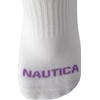 Nautica Women's Quarter Cut Moisture Control Athletic Socks with Cushioned