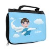 Toiletry Bag with Names Julien and Rich Design with Aircraft