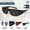 Fit Over Wrap Sunglasses Polarized Lens Wear Over Eyeglasses 100%