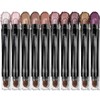 【Hot】LUXAZA 6PCS / 10PCS Eyeshadow Stick,Shimmer And Matte Brown Metallic
