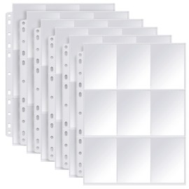 Trading Card Sleeves, Transparent Trading Sleeves, 360 Pockets, Double-Sided Empty Collector Folder, Trading Card Accessories for Collecting All Types of Cards (20 Pages), Polypropylene (PP)