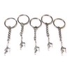 FizzyButton Gifts Set of 5 gymnast keyrings key rings with
