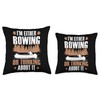 Rowing Lover Funny I'm Either Rowing Rower Boat Graphic Throw