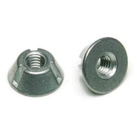 Tri-Groove Tamper Proof Security Nuts Zamak 5 Zinc 3/8"-16 - Qty 25