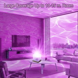 LETOUR LETOUR Ocean Lamp Luminorthe Cube Lamp Northern Lights Projector 16 Colors & 30 Modes Wave Night Light for Kids, Ceiling Projector for Bedroom/Party/Game Rooms