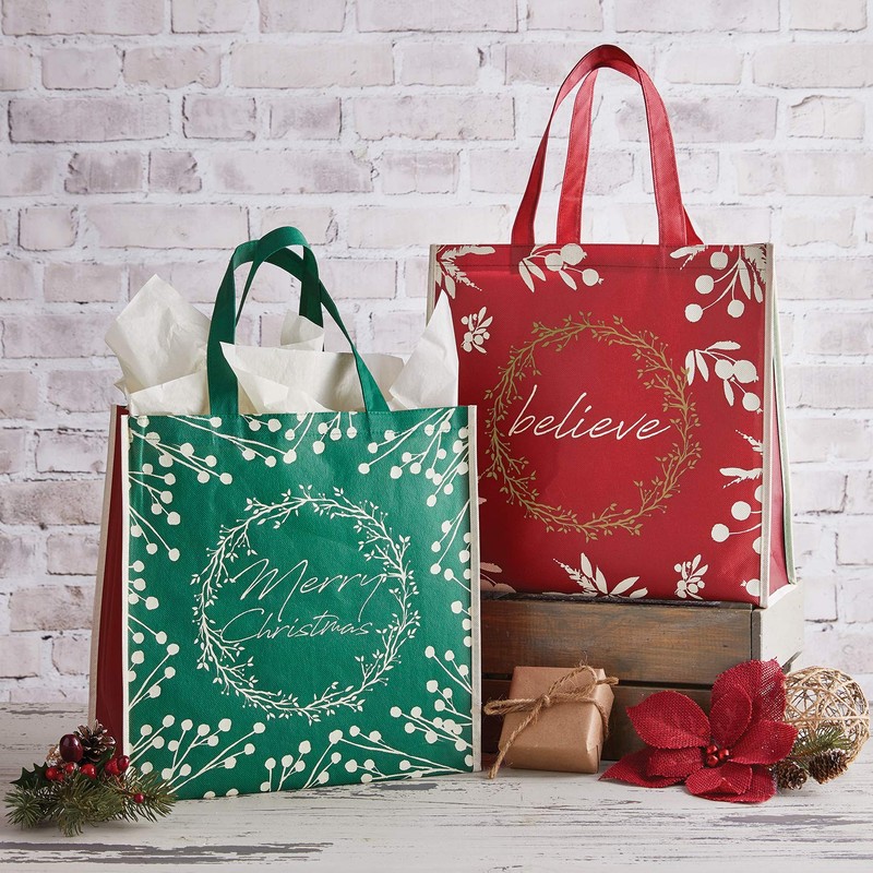 Creative Brands Laminated Nylon Tote Bag, Believe