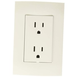 Leviton X02-UTOMA-PCB Receptáculo Dúplex con Tierra 15A 125/250V, Blanco Con Placa Modular Ultra Blanca, pack of/paquete de 1