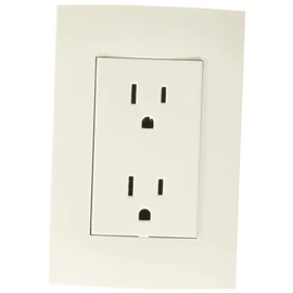 Leviton X02-UTOMA-PCB Receptáculo Dúplex con Tierra 15A 125/250V, Blanco Con Placa Modular Ultra Blanca, pack of/paquete de 1
