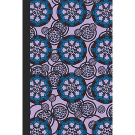  Sketchbook: Animal Print Mandala (Royal Blue and Purple) 6x9 - BLANK JOURNAL WITH NO LINES - Journal notebook with unlined pages for drawing and writing on blank paper