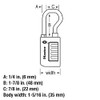 Master Lock Candado de combinación numérica para equipaje, aceptado por