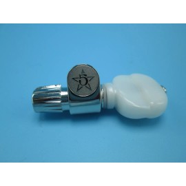 Five Star 5th String Banjo Tuning Peg Knob 14:1 Gear Ratio Nickel NEW