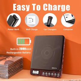 Portable CD Player with Speakers 2000mAh Rechargeable Walkman CD Player Portable with Double 3.5mm Headphones Jack,Small Anti-Shock Personal CD Player for Car Aux or Home Music Player