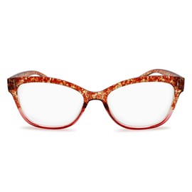 2SeeLife Tortoise Shell Cat Eye Reading Glasses for Women l Tortoise Pink, 1.00
