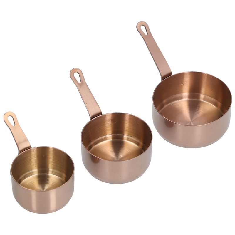 3pcs Sauce Cups Stainless Steel Sauce Dish with Handle for