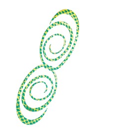Shimano Tai Lava Tie Flame Moon Twin Screw Long 004 Green Gold 4.9 inches (124 mm) Sea Bream Lure Parts
